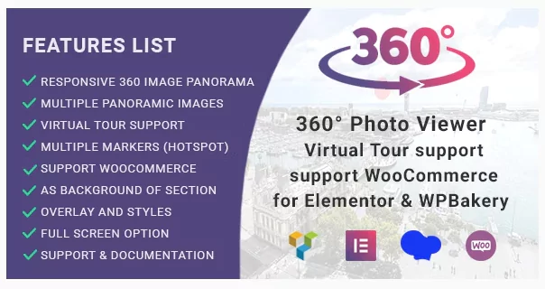 360¡ Photo Viewer (Virtual Tour) for Elementor, Gutenberg and WPBakery v2.2.3