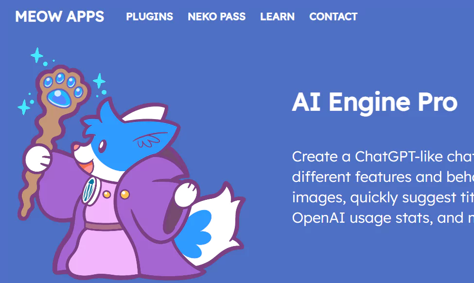 AI Engine Pro v1.6.83 – ChatGPT Chatbot, GPT Content Generator, Custom Playground & Features