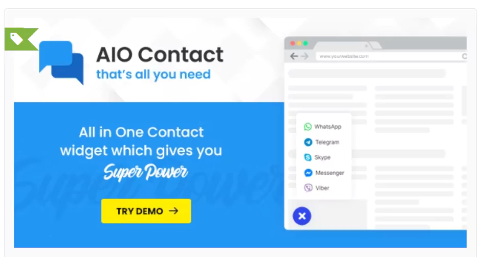 AIO Contact v2.5.1 – All in One Contact Widget