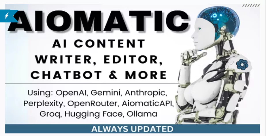 AIomatic v1.4.3 – Automatic AI Content Writer