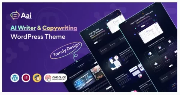Aai v1.0.0 – AI Writer & AI Copywriting Landing Page Theme