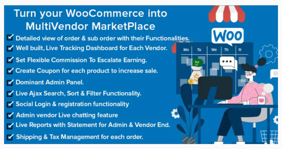 Mercado Pro v1.6.0 – Turn your WooCommerce into Multi Vendor Marketplace