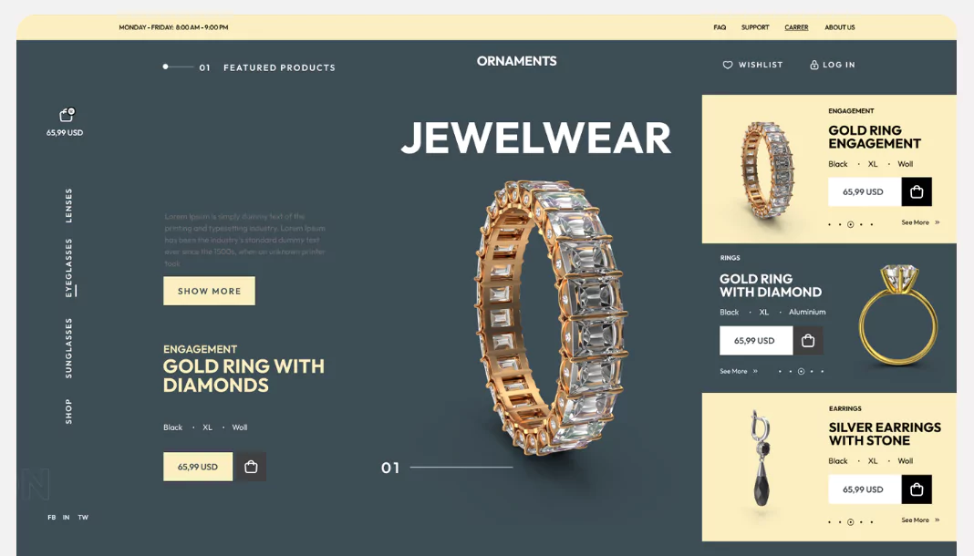 Gems Ornament - Shopify Theme for Jewellery Brands