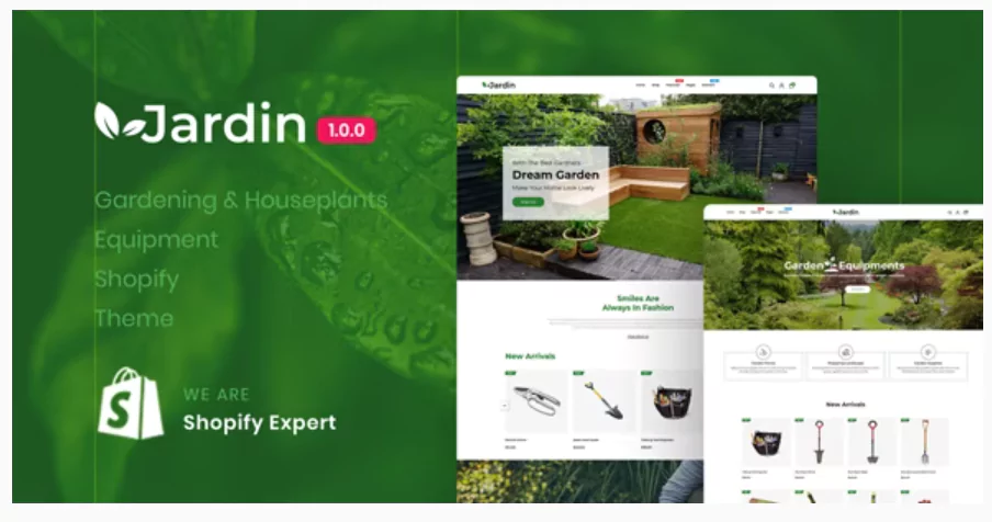 Jardin - Gardening & Houseplants Equipment Responsive Shopify Theme