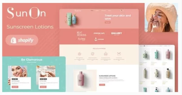 SunOn - Skin Care Products Shopify Theme