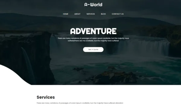 A-World –Bootstrap 5 Travel Agency Website Template