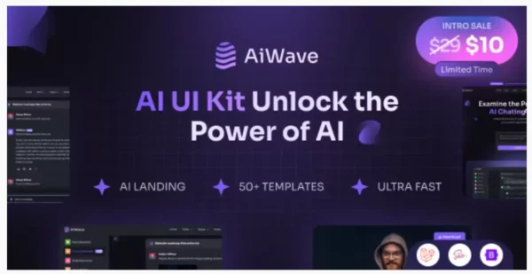 Aiwave – Laravel 11 - AI SaaS Website + Dashboard UI Kit