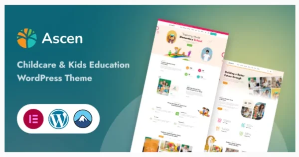 Ascen - Childcare & Kids Education WordPress Theme