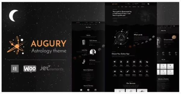 Augury Horoscope, Astrology WordPress Theme