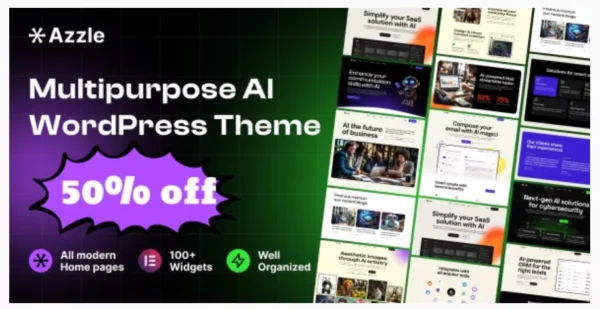 Azzle - SaaS & Tech Startup Elementor WordPress Theme