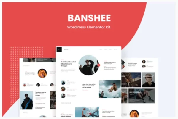 Banshee - News & Magazine WordPress Elementor Pro Template Kit