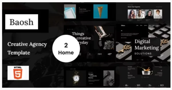 Baosh - Digital Agency HTML Template