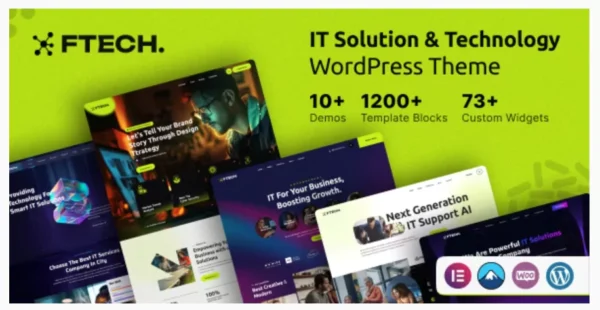 Ftech - IT Solution & Technology WordPress