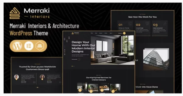 Merraki Interiors & Architecture WordPress Theme