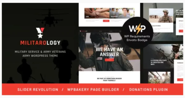 Militarology - Military Service & Army Veterans WordPress Theme