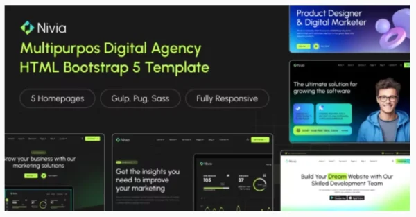 Nivia - Multipurpos Digital Agency HTML Template