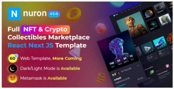 Nuron - NFT Marketplace React NextJS Template