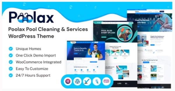 Poolax – Pool Cleaning & Services WordPress Theme