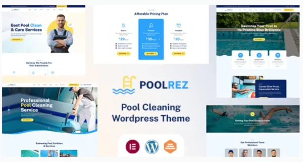 Poolrez Pool Cleaning WordPress Theme