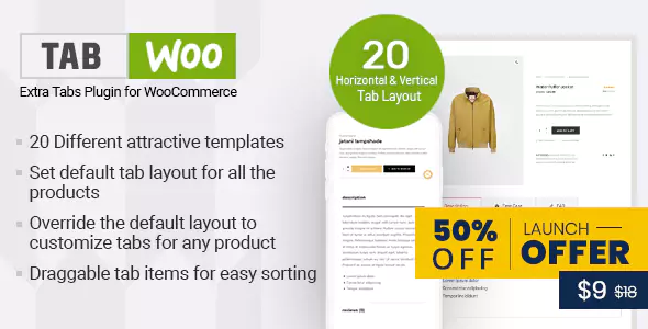 TabWoo – Custom Product Tabs for WooCommerce