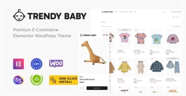 Trendy Baby - Children and Kids Store WordPress Theme